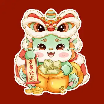 龙年小金龙卡通插画合集
