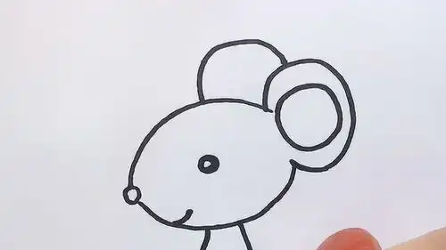 久艺简笔画小老鼠