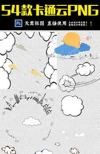 卡通天空白云云朵云彩图片素材图片素材其他格式下载效果素材大全