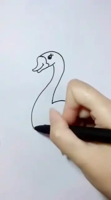 儿童简笔画鹅鹅鹅曲项向天歌