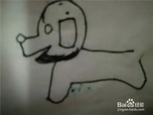 怎么样用简笔画画小旺狗