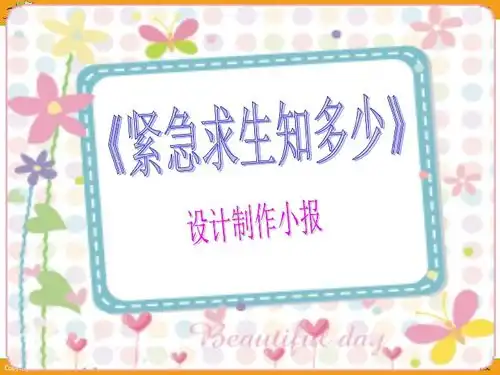 三年级信息技术上册课件小报框架设计与制作沪教版
