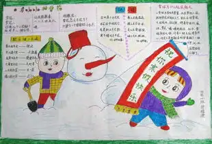 四年级寒假手抄报资料