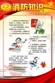 消防安全月展板,消防安全月宣传栏与海报板报素材,百图汇素材网第21页