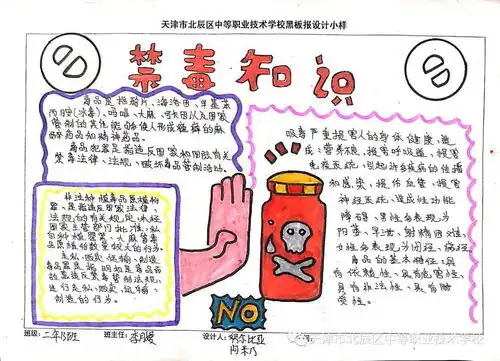 禁毒教育手抄报展示