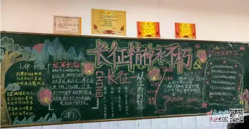 安义二中开展黑板报评比活动
