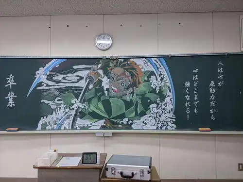 日本毕业季超强动漫黑板报