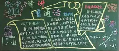 推广普通话黑板报推广普通话的意义