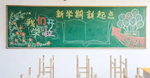 乘风破浪的志臻丨开学模式已启动,黑板报安排上