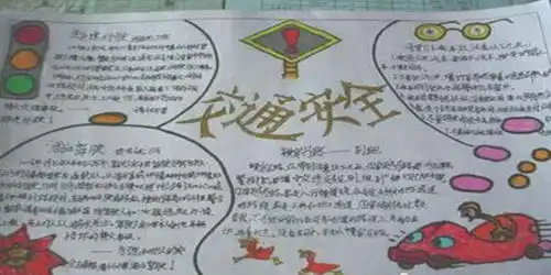 交通安全手抄报安全行车要学会十五想