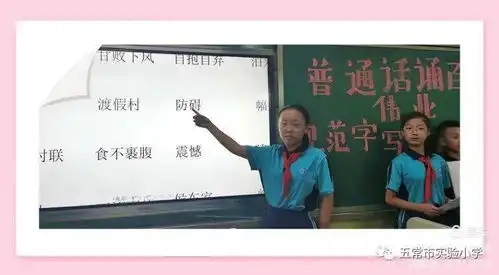 普通话诵百年伟业规范字写时代新篇推广普通话班队会活动六3中队