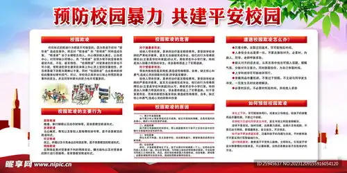 预防校园暴力设计图