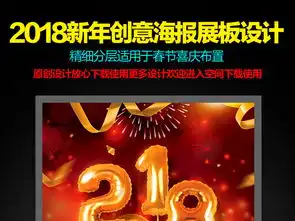 2018狗年新年气球风海报展板宣传图片设计素材高清psd模板下载85.55mb夏季促销海报大全