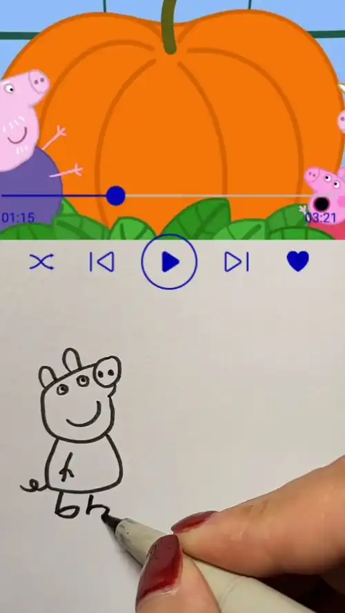 佩琪喜欢万圣节小猪佩琪佩琪喜欢万圣节简笔画.神评即是标题百万视友赐神评求一个神评加持