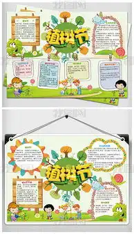 植树节小报春天春游环保绿色电子手抄报合集图片模板下载