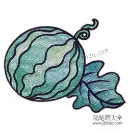 简笔画中级篇西瓜