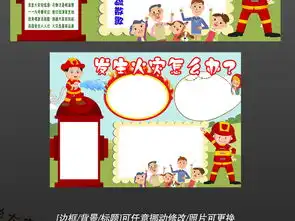 消防火灾安全逃生安全教育119手抄报卡通小报花边图片模板psd设计图下载消防安全手抄报大全编号17154771