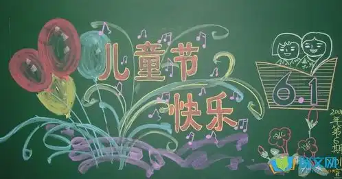 学前班庆六一黑板报