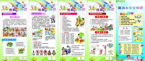 儿童安全知识预防设计图psd分层素材psd分层素材