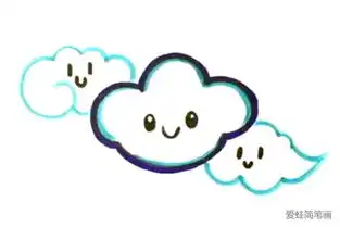 几步画出可爱的云朵