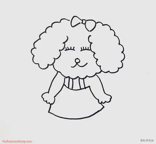 卡通小狗简笔画