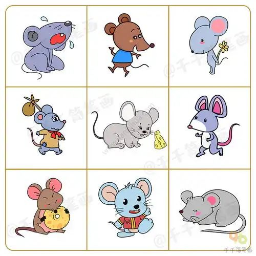十二生肖动物简笔画素材大全,十二生肖排序你知道么