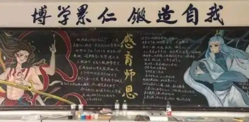 初中生黑板报走红,个个都是灵魂画手,班主任看后舍不得擦