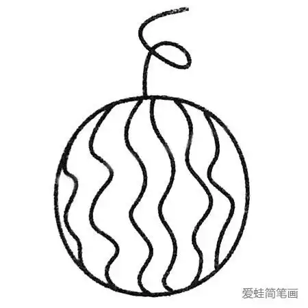 西瓜简笔画