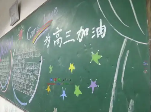 毕业季专题黑板报为高三加油设计毕业季专题黑板报为高三加油图片查字典板报网