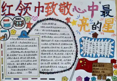 红领巾致敬心中最亮的星手抄报创作大赛作品展示四