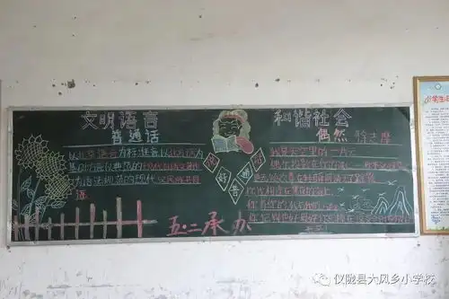 大风小学开展主题黑板报评比活动
