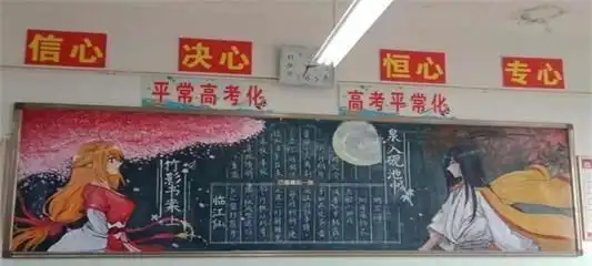 老师都不忍擦掉的黑板报有多好看初中生天赋尽显,活生生的天才