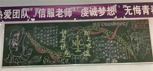 饮水思源,吾爱吾师南充一中庆祝第37个教师节主题黑板报创作活动