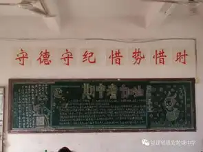 我校开展以迎接期中考试为主题的黑板报评比活动