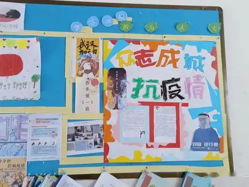 南开乡中心学校疫情防控宣传板报