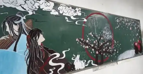 小学生黑板报走红,大学生看后自叹不如,老师舍不得擦掉