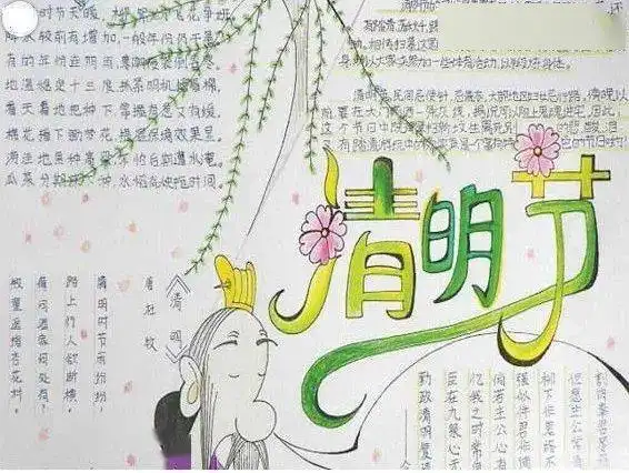 2021清明节手抄报模板,简单又实用必须收藏