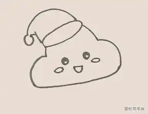 简笔画之下雪天