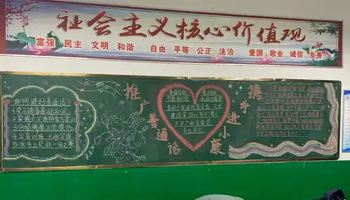 邓州市五高中开展推广普通话携手进小康黑板报展评活动