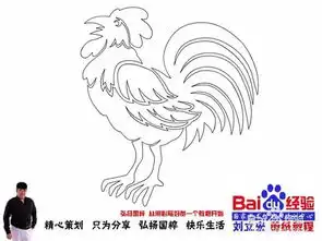 刘立宏十二生肖卡通剪纸鸡102