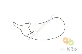 红烧茄子很好吃茄子简笔画
