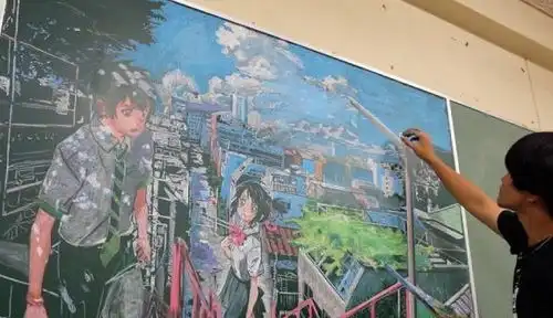 中小学生的黑板报,粉笔成了画笔,黑板成了画板,网友太会玩孩子