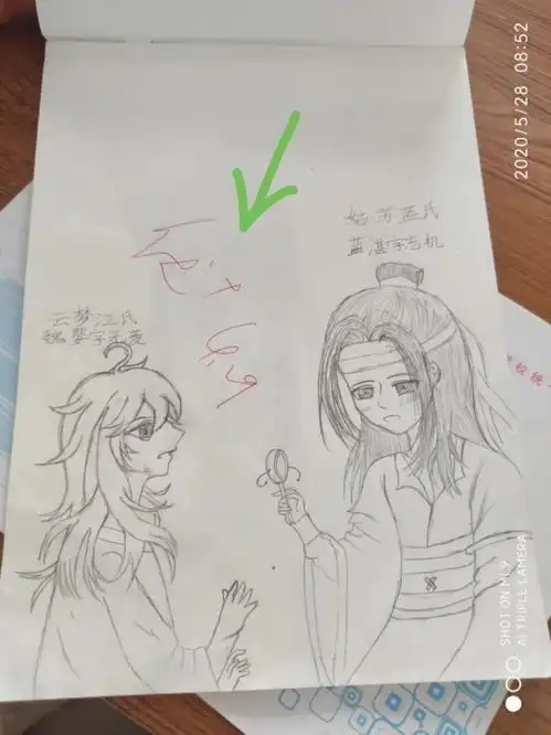 如何看待安徽六安一小学教师的课上,几位学生手绘天官赐福和魔道祖师人物