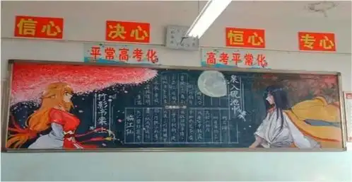 中学生创意黑板报,美术老师看后自愧不如,直言抢我饭碗
