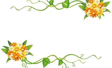 手抄报花边小雏菊花边