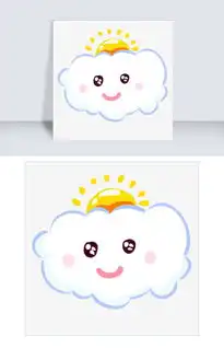 卡通简笔画白云手绘可爱卡通云朵图片素材psb格式下载动漫人物大全