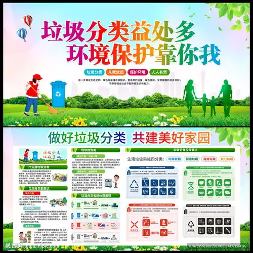 垃圾分类设计图psd分层素材psd分层素材