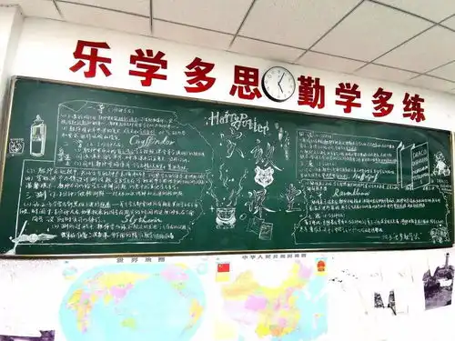 杭州新理想高中促进教学相长记十二月实效课堂主题板报