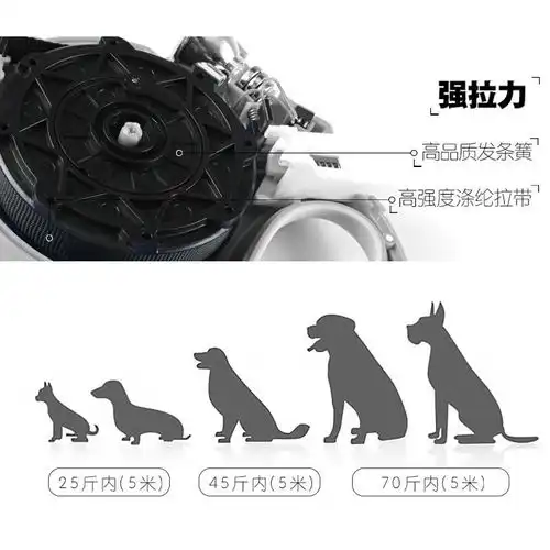 狗狗牵引绳狗链子小中大型犬自动伸缩神器遛狗链绳宠物用品泰迪狗