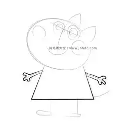小猪佩奇之小狗丁凯简笔画